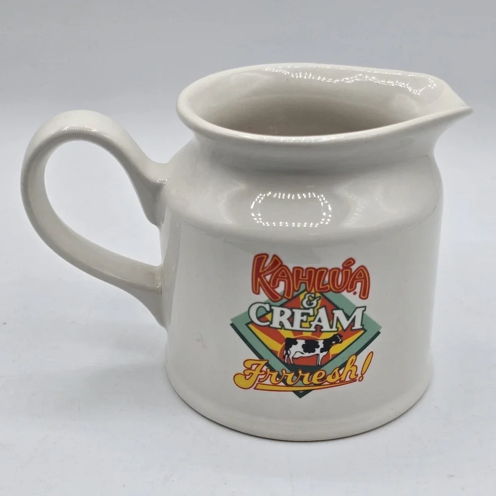 Kahlua Cream‎ and Frrresh! Creamer Pitcher Coffee Cow Promotional